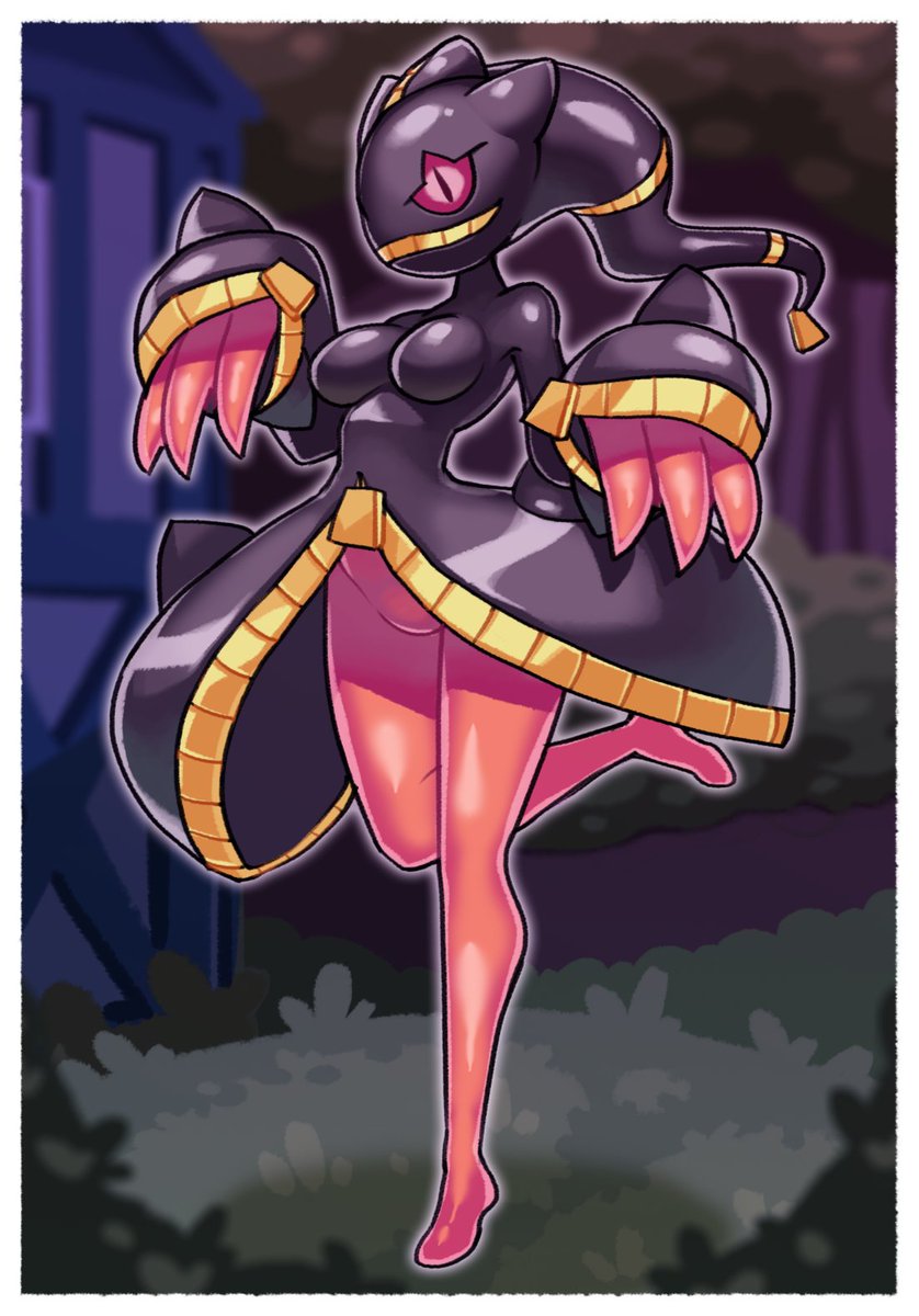 Hex in a funky Mega Banette suit! 👻✨