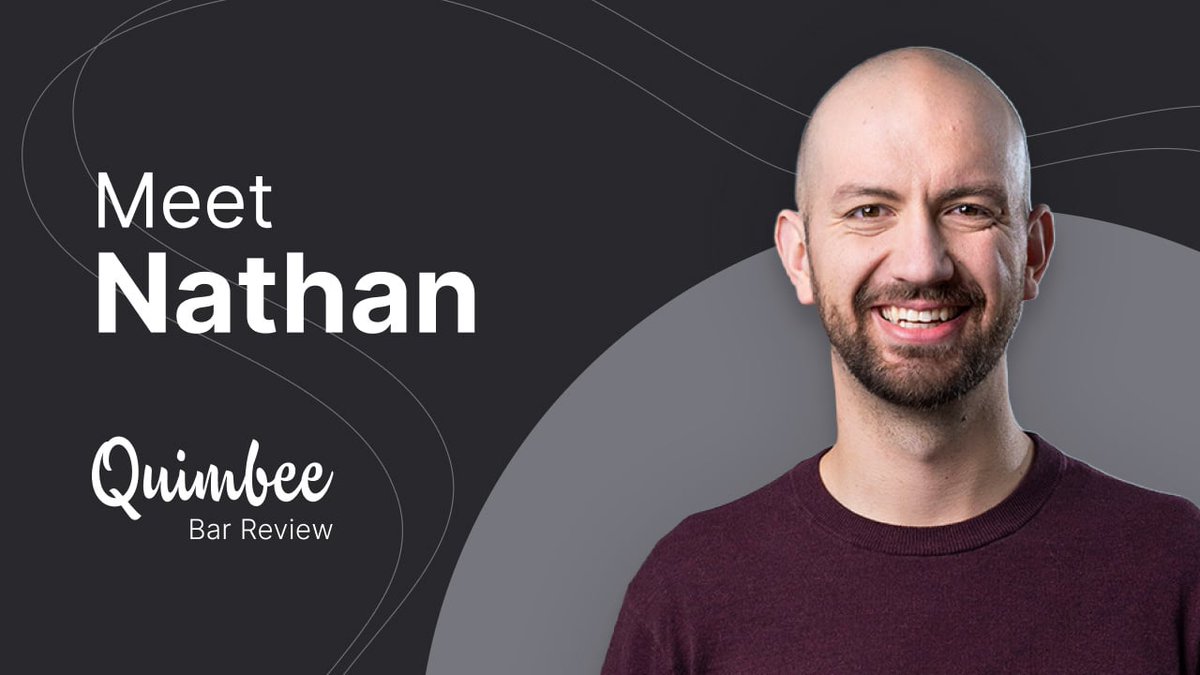 Nathan Bartholomew knew he had the foundational knowledge from law school, but the road to passing the UBE in July 2024 required something more. Check out his successful journey as he navigated bar prep with Quimbee.
➡️ hubs.li/Q03hGl0Z0