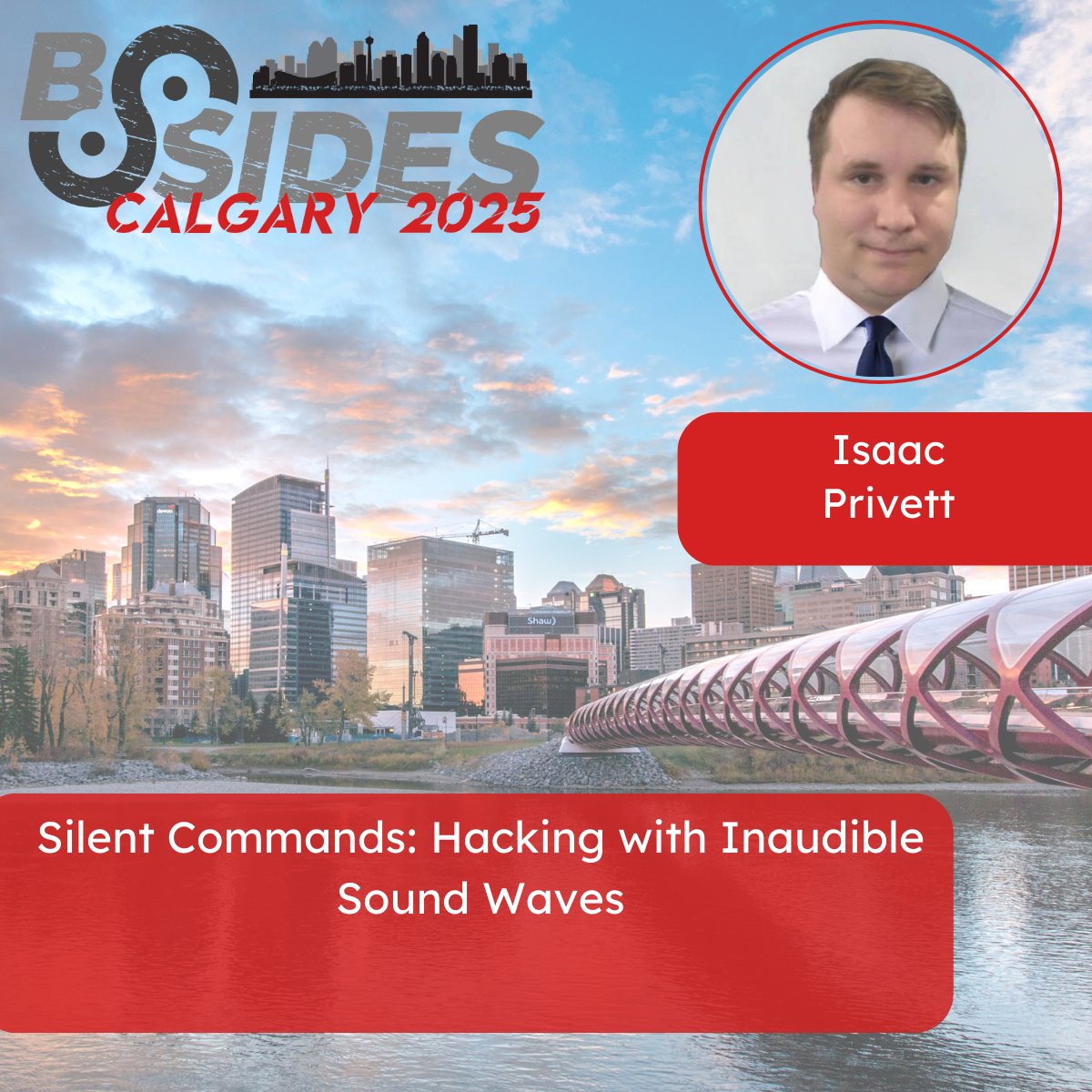 📣 BSides Calgary 2025: Speaker Spotlight! 📣

We're very excited to make a speaker spotlight announcement!

Meet Isaac Privett! Isaac will be presenting at BSides Calgary 2025.

Get your tickets here for an event you don't want to miss!

showpass.com/bsidescalgary2…

#bsidescalgary