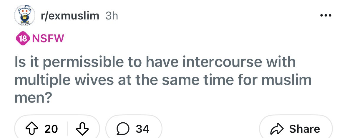 intellectual discussions happening on the exmuslim subreddit