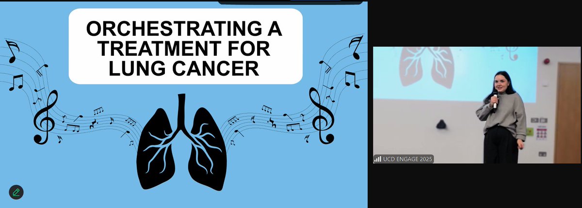 UCD SBBS (@ucd_sbbs) on Twitter photo Final talk of the night: Finalist #6 – <a href="/CloMurph/">Clodagh Murphy</a>
Talk: Orchestrating a Treatment for Lung Cancer 🎼🫁💊
A symphony of research aimed at silencing one of the world’s deadliest cancers.
<a href="/WaterfordMafia/">Liam Gallagher</a> <a href="/armanrahman1968/">Arman Rahman</a> <a href="/_Rory_Johnson_/">Rory Johnson</a>
Join online 👉 ucd-ie.zoom.us/webinar/regist… Final talk of the night: Finalist #6 – <a href="/CloMurph/">Clodagh Murphy</a>
Talk: Orchestrating a Treatment for Lung Cancer 🎼🫁💊
A symphony of research aimed at silencing one of the world’s deadliest cancers.
<a href="/WaterfordMafia/">Liam Gallagher</a> <a href="/armanrahman1968/">Arman Rahman</a> <a href="/_Rory_Johnson_/">Rory Johnson</a>
Join online 👉 ucd-ie.zoom.us/webinar/regist…