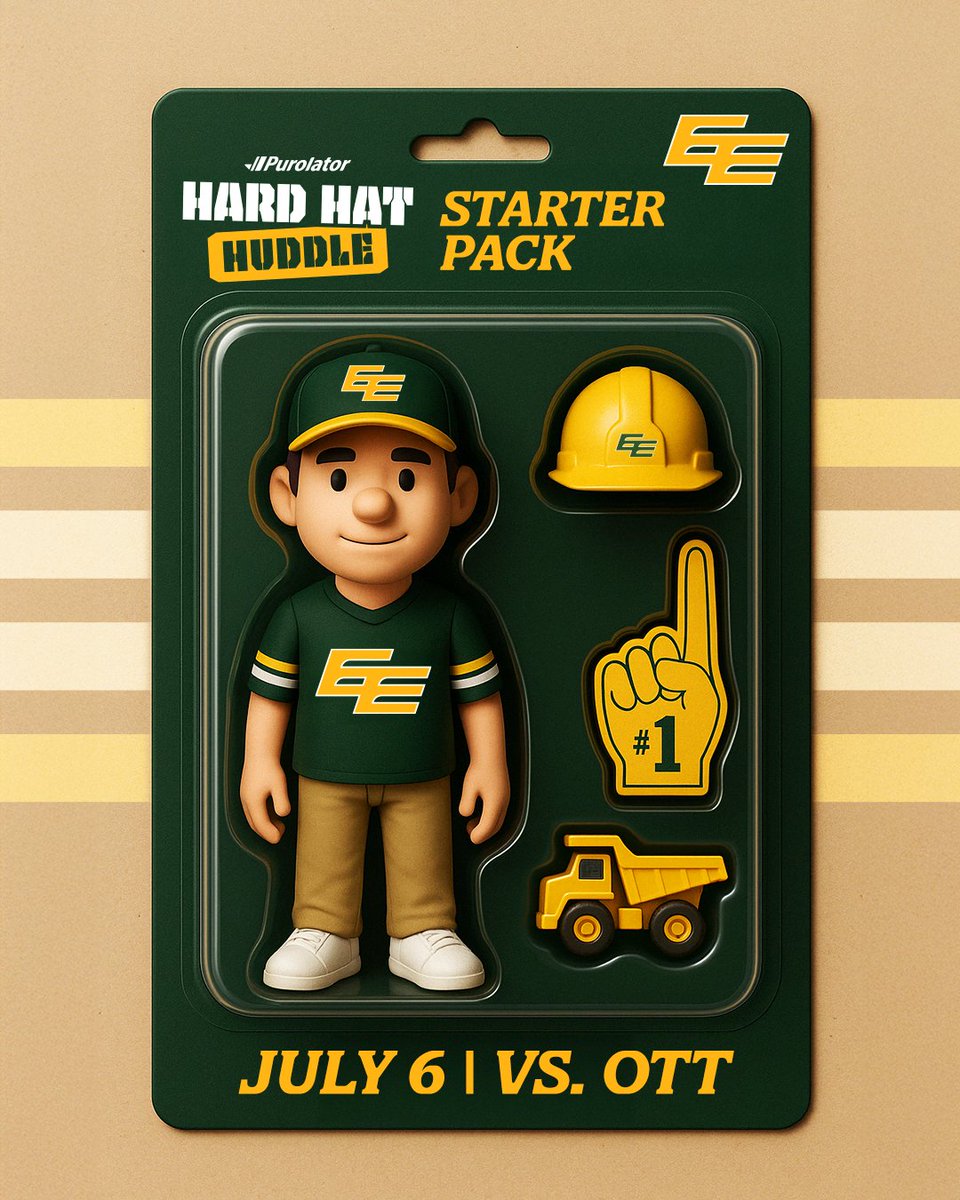 Edmonton Elks (@goelks) on Twitter photo Everything you need for Hard Hat Huddle π§
Join us Sunday, July 6th for our brand new theme night, Hard Hat Huddle. There'll be construction fun for everyone - get your tickets now!
HARD HAT HUDDLE TICKETS | ticketmaster.ca/edmonton-elks-β¦
#GoElks x <a href="/PurolatorInc/">Purolator π¨π¦</a> Everything you need for Hard Hat Huddle π§
Join us Sunday, July 6th for our brand new theme night, Hard Hat Huddle. There'll be construction fun for everyone - get your tickets now!
HARD HAT HUDDLE TICKETS | ticketmaster.ca/edmonton-elks-β¦
#GoElks x <a href="/PurolatorInc/">Purolator π¨π¦</a>
