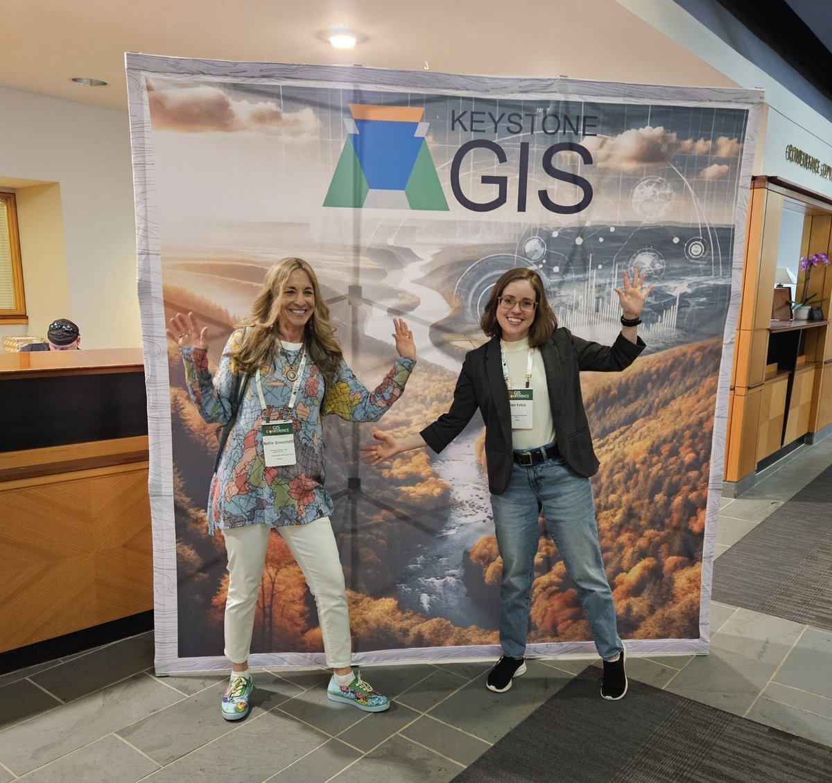 Nettie Ginocchetti π (@nettiequette) on Twitter photo Geeking out at the 2025 PA GIS Conference with Ellen Fehrs, President <a href="/KeystoneGIS/">Keystone GIS</a> π #2025PAGISConf Geeking out at the 2025 PA GIS Conference with Ellen Fehrs, President <a href="/KeystoneGIS/">Keystone GIS</a> π #2025PAGISConf