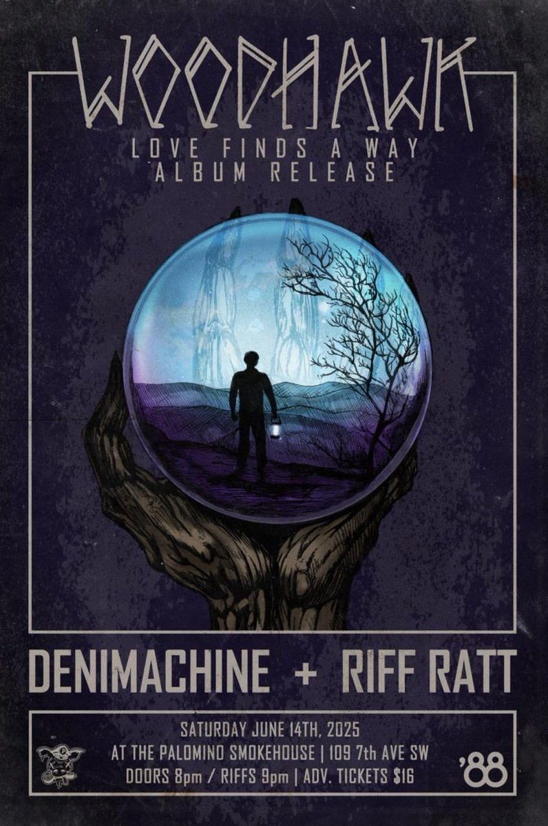 Album release show! June 14th in Calgary at The Palomino. Can’t wait!

Get your tickets: showpass.com/woodhawk-denim…