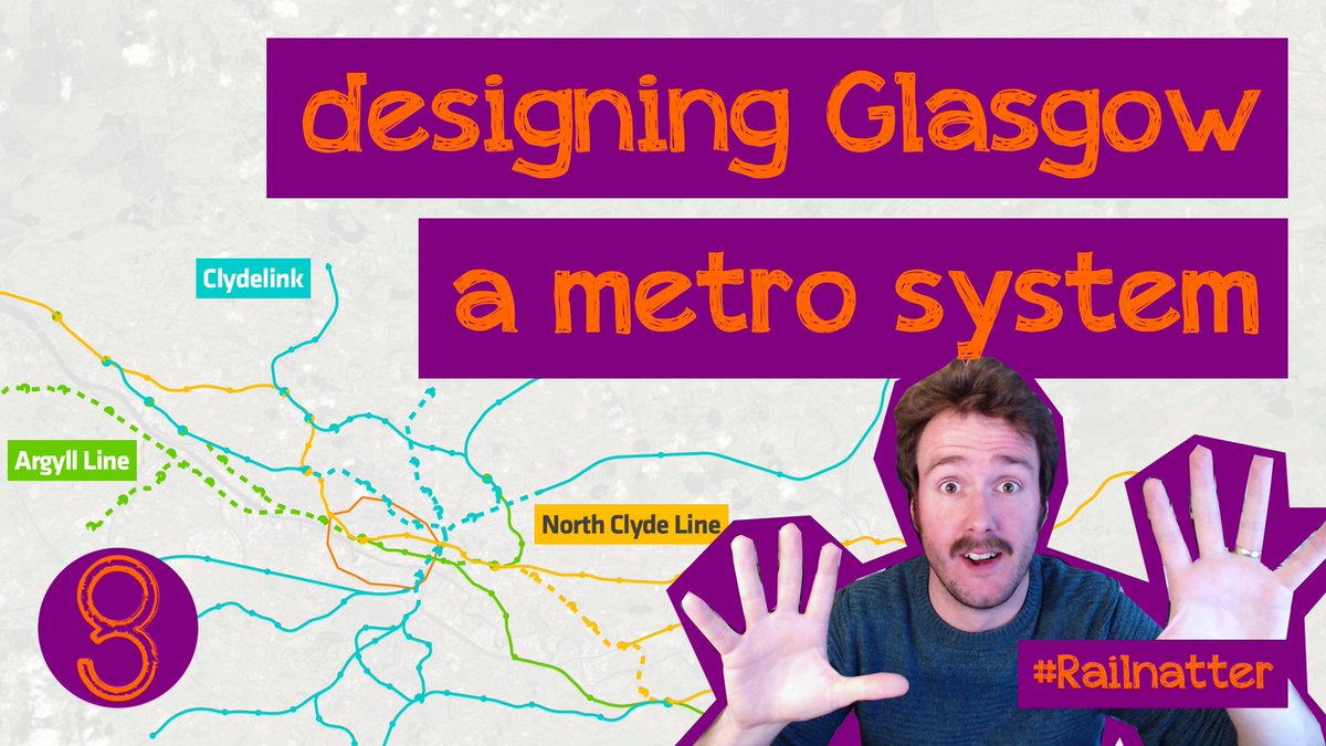 Railnatter's tweet image. We&apos;re back, and this time you all get the maps you were hoping for... Let&apos;s see what a bold but realistic metro for Scotland&apos;s biggest city might look like. Glasgow Airport might also get a mention!

8pm, TONIGHT, LIVE: youtube.com/live/XWQ_NDnIP…