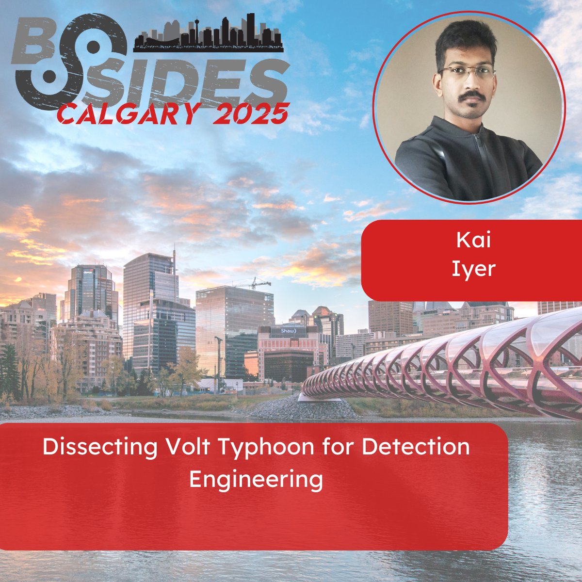 📣 BSides Calgary 2025: Speaker Spotlight! 📣

We're very excited to make a speaker spotlight announcement!

Meet Anoop Krishnan! Kai will be presenting at BSides Calgary 2025.

Get your tickets here for an event you don't want to miss!

showpass.com/bsidescalgary2…

#bsidescalgary