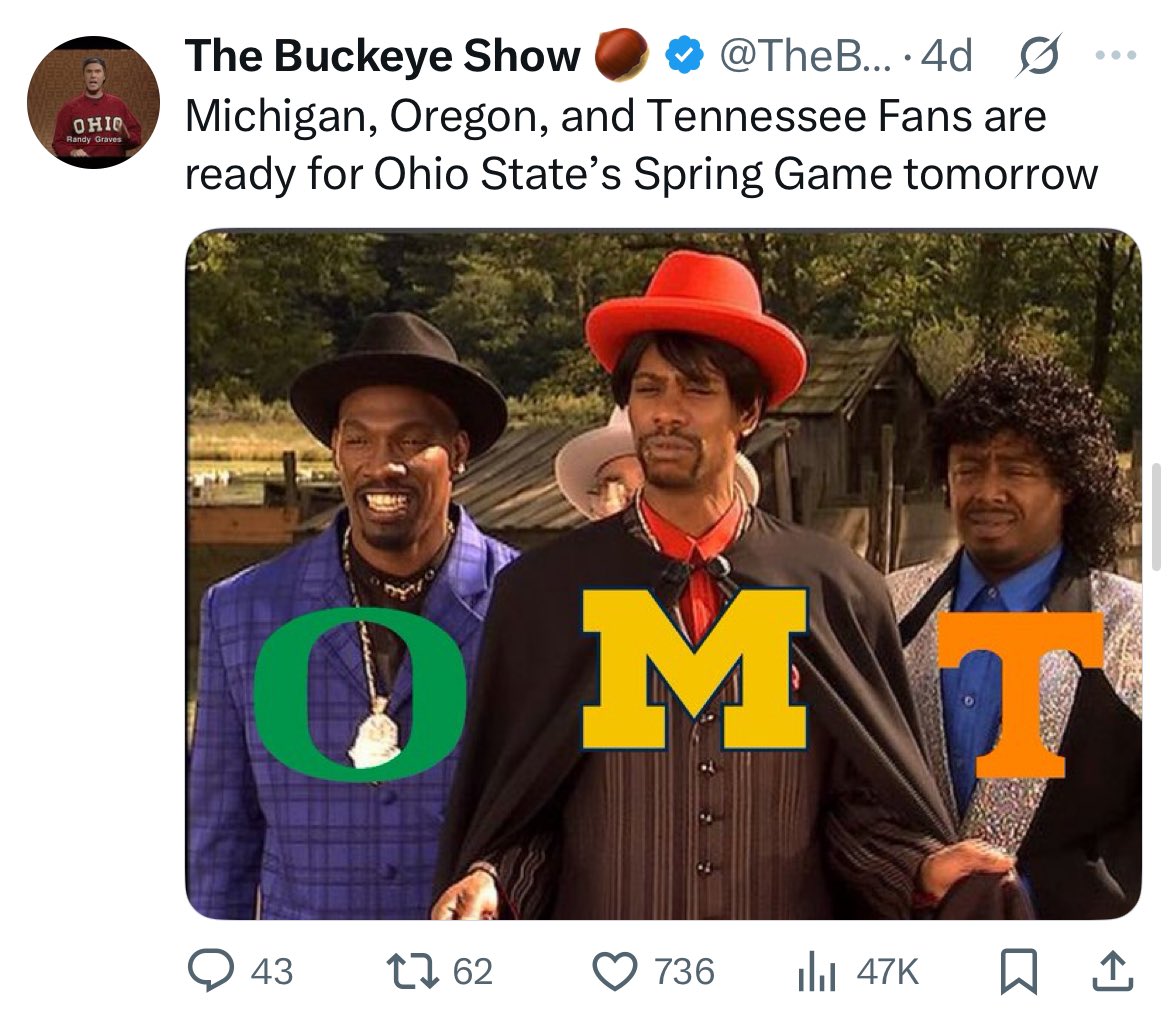 Why Does Ohio State Cross Out The M | TikTok, image size:1170x1027