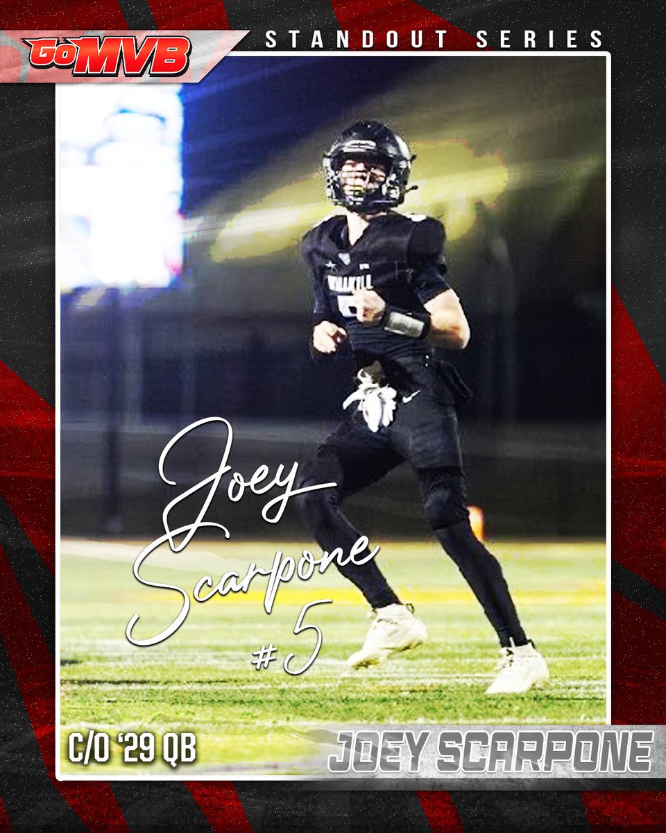 STANDOUT: JOEY SCARPONE
'29 QB
Follow: <a href="/joey_scarpone/">Joey Scarpone</a>

#gomvb #standout #athlete #hsfootball #collegerecruiting