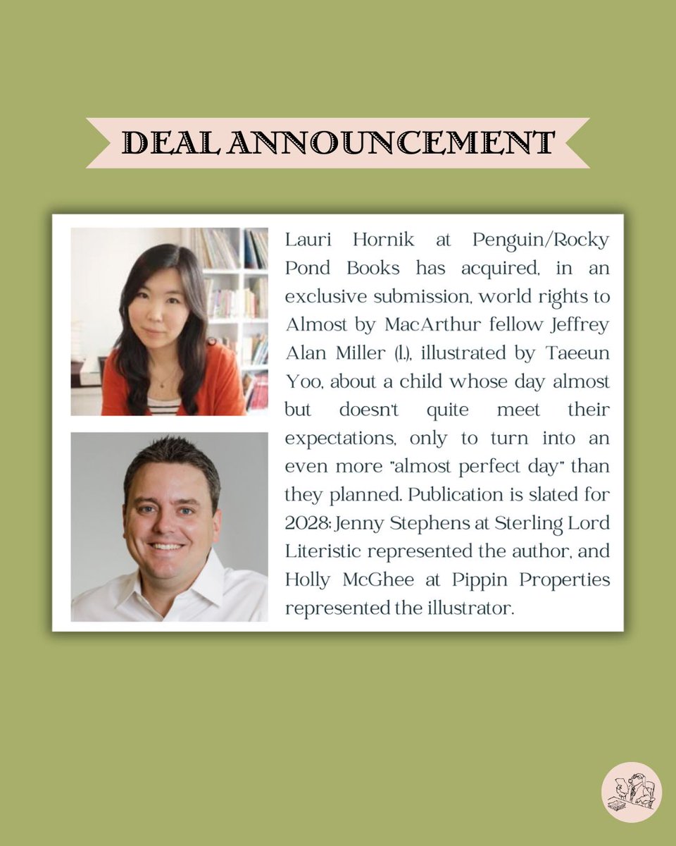 We almost kept this to ourselves… but it’s too good not to share! 😉 Get ready for ALMOST by Jeffrey Alan Miller and Taeeun Yoo <a href="/taeeunyoo/">purpleskies</a> — a picture book about plans that go sideways and the surprises that make them even better. 🎈📚 Coming from Rocky Pond Books in 2028!