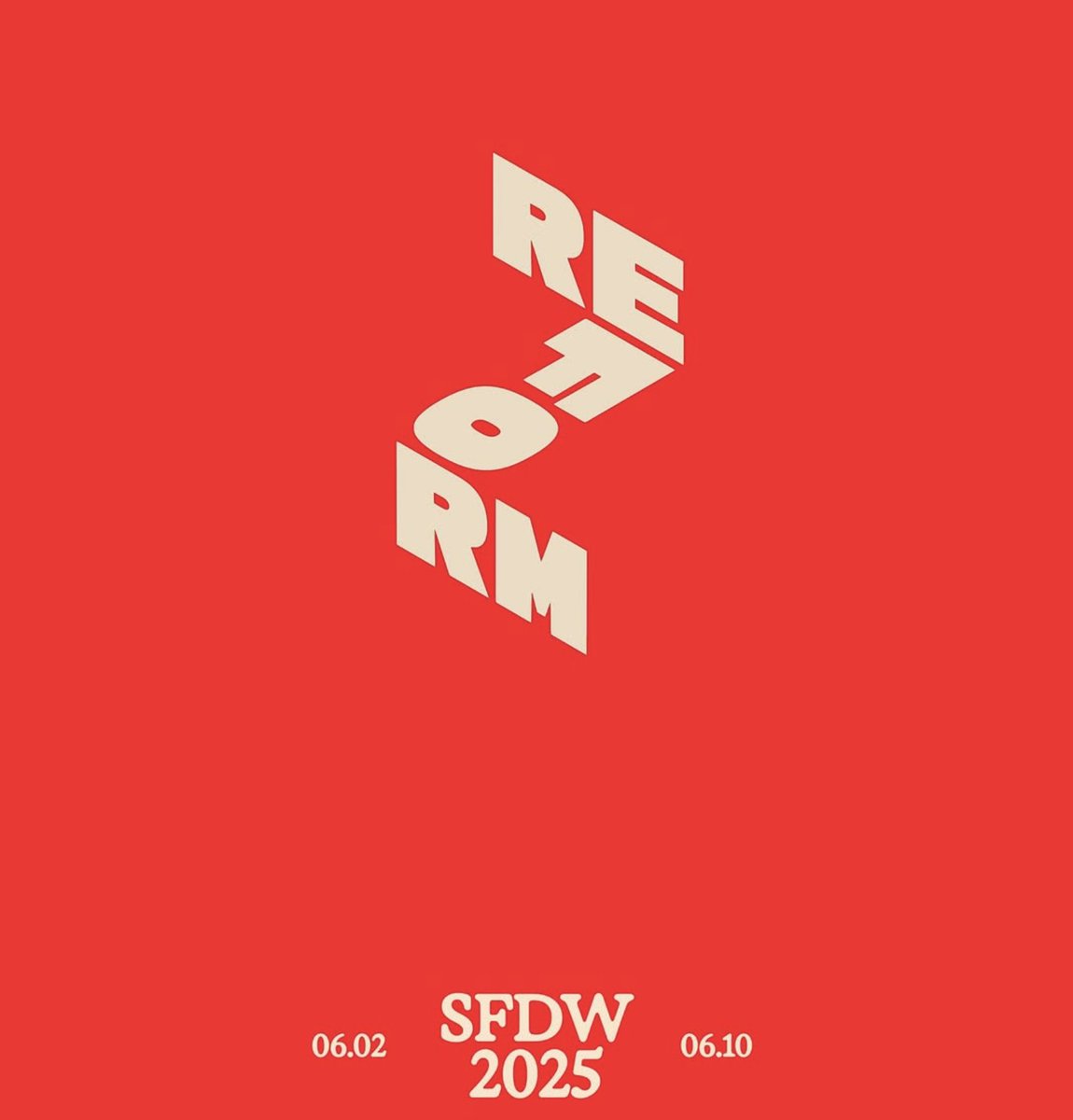 San Francisco Design Week returns in its 19th year, where we invite your participation with the guiding theme: Reform.

June 2–10, 2025

Hop on over to our insta account for updates and info: instagram.com/sfdesignweek/