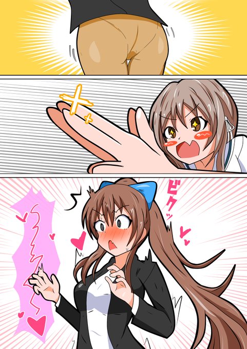 椎名じゅりにいたずらをする椎名ゆかり #ハチナイ