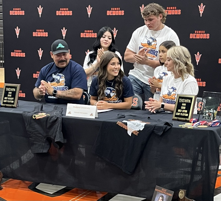 DISD_Athletics's tweet photo. Congratulations to Hannah Hernandez!! We can’t wait to see all the new records you will break at the college level! https://t.co/eWq9Zw8MJH