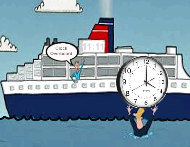 Even though the clock just fell overboard, we still know what time it is. Ladies and Gentlemen we have started our initial decent and we should be on T-TIME. Many secrets to be revealed along the way. #Establishment #Treason #RealData #DataAnalytics #MediaData
