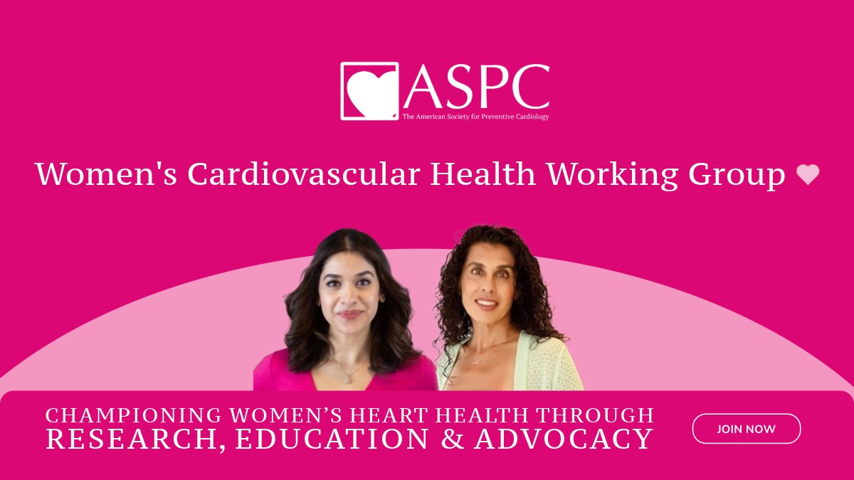 ASPC (@aspcardio) on Twitter photo 💖 Join the new Women’s Cardiovascular Health Working Group — led by <a href="/DrDastmalchi/">Lily N Dastmalchi DO, MA</a> & <a href="/DrMarthaGulati/">Dr. Martha Gulati ♥️🫀❤️🩹🇨🇦</a>! Be part of a movement to advance research, education & equity in women’s heart health.
Learn more: aspconline.org/womens-cardiov…
#WomensHeartHealth #Cardiology 💖 Join the new Women’s Cardiovascular Health Working Group — led by <a href="/DrDastmalchi/">Lily N Dastmalchi DO, MA</a> & <a href="/DrMarthaGulati/">Dr. Martha Gulati ♥️🫀❤️🩹🇨🇦</a>! Be part of a movement to advance research, education & equity in women’s heart health.
Learn more: aspconline.org/womens-cardiov…
#WomensHeartHealth #Cardiology