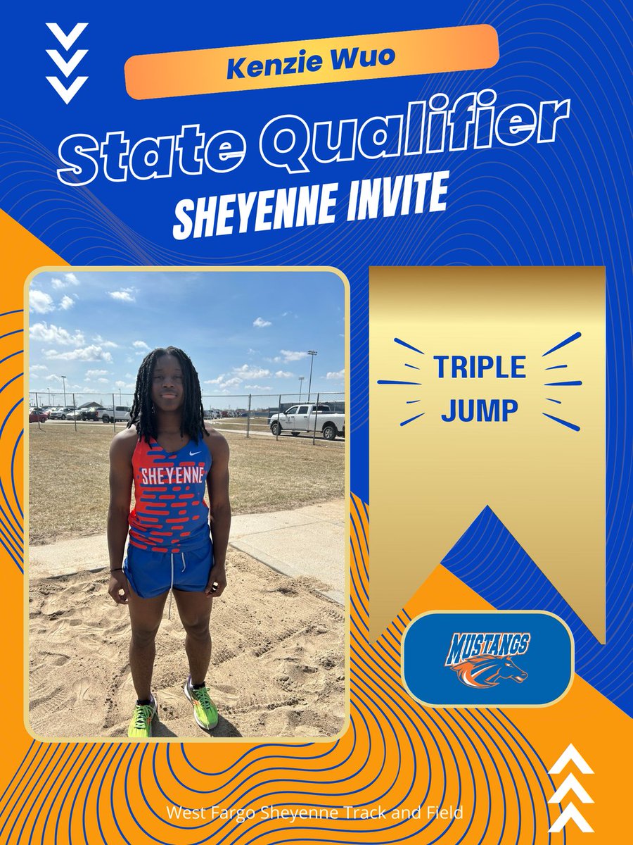 Congrats to Kenzie Wuo on qualifying in Triple Jump with a jump of 34-11.50!