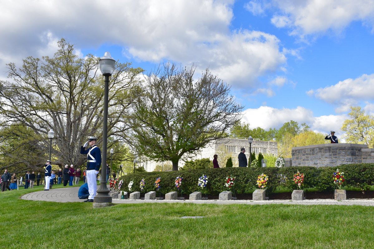 VTCorpsofCadets's tweet image. In remembrance, we honor the 32 lives lost 18 years ago today.

 #VTWeRemember