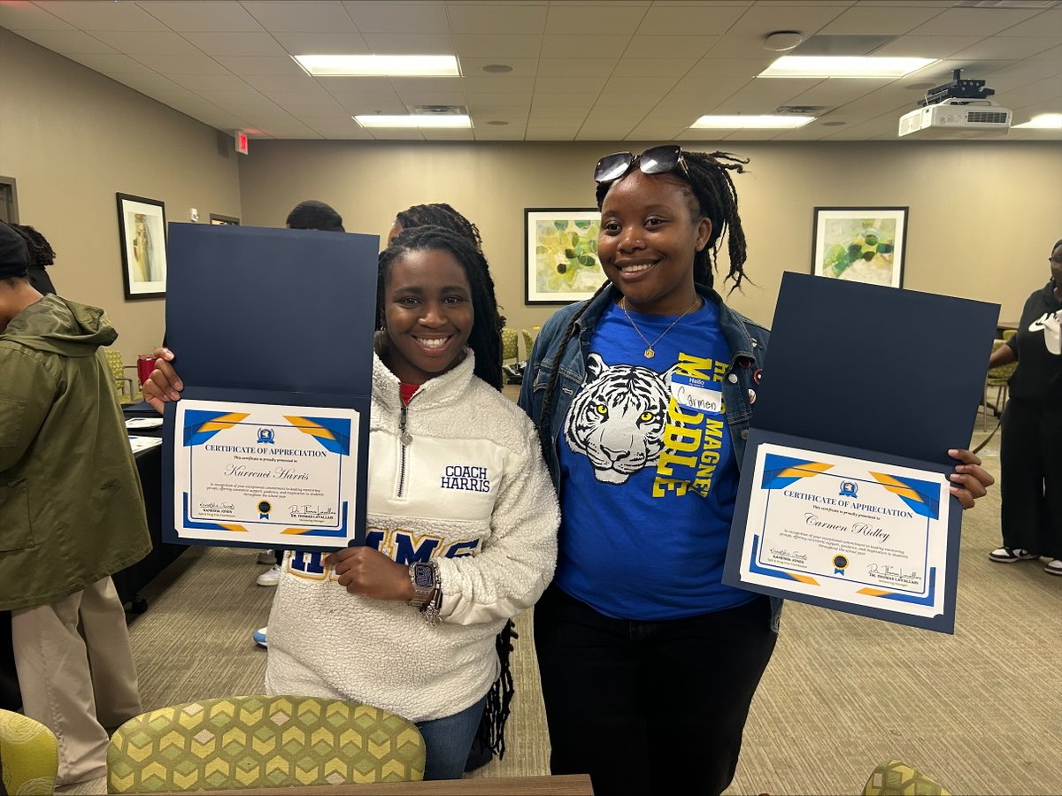 Huge congratulations to Ms. Harris and Ms. Ridley for being honored for their outstanding work with the young ladies’ mentoring group here at Head Magnet!