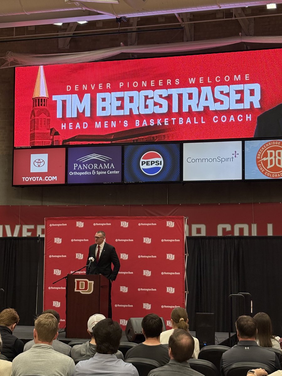 Welcome to the ⁦<a href="/UofDenver/">University of Denver</a>⁩ family ⁦<a href="/CoachBergyDU/">Tim Bergstraser</a>⁩!
