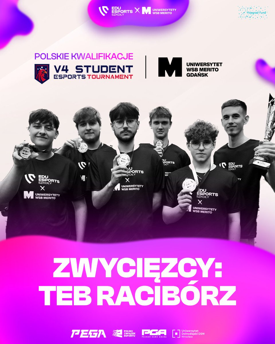 Poznaliśmy juniorską reprezentację Polski w League of Legends! 🇵🇱

Uczniowie TEB Racibórz wygrali krajowe kwalifikacje i zagrają na 𝗩𝟰 𝗦𝗧𝗨𝗗𝗘𝗡𝗧 𝗘𝗦𝗣𝗢𝗥𝗧𝗦 𝗧𝗢𝗨𝗥𝗡𝗔𝗠𝗘𝗡𝗧 🏆

To turniej dla uczniów z 🇸🇰, 🇨🇿, 🇭🇺 i 🇵🇱, który 9-12 października odbędzie się w