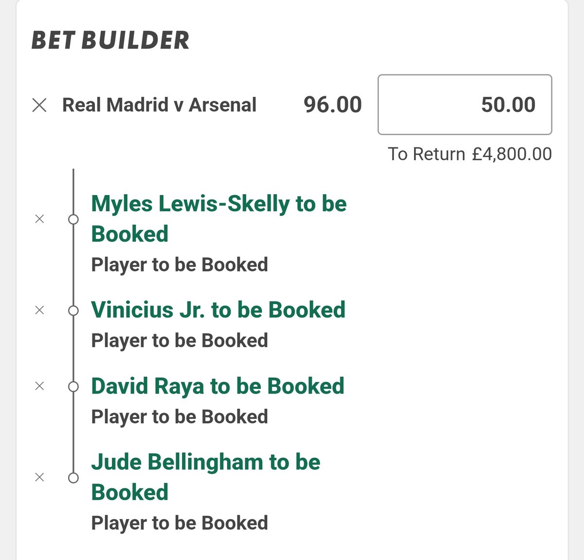 SkrillaBetting's tweet image. Player Card Bingo ⚽️

£800 to someone at random if this wins. Must like this tweet to have a chance 🤞💰