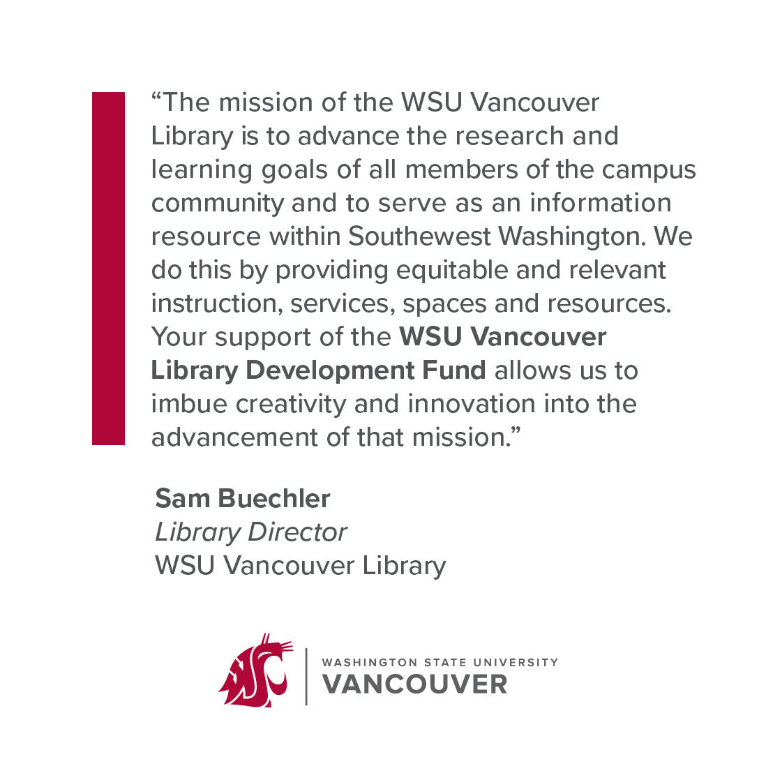 📚 This #CougsGive, support the heart of learning at WSU Vancouver—the library!
Your gift helps expand resources, tech &amp; study spaces for student success. 💻📖
🔗 cougsgive.wsu.edu/wsuvancouver
#WSUVancouver #CougsGive2025 #VanCougPride