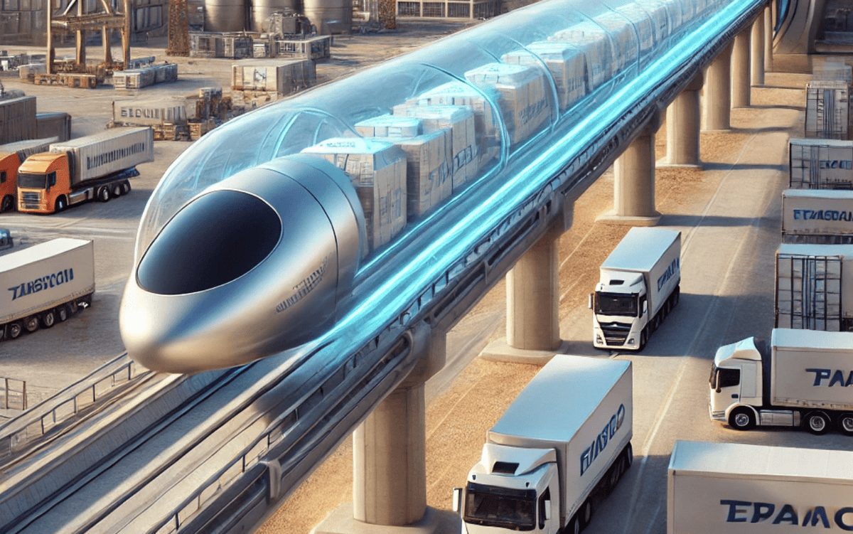 Transportemx's tweet image. El concepto futurista de transporte por Hyperloop, que promete mover cápsulas a velocidades de hasta 1,200 km/h a través de tubos de baja presión, está cada vez más cerca de materializarse en el ámbito de la logística de carga. #hyperloop #tecnología
transporte.mx/hyperloop-habr…