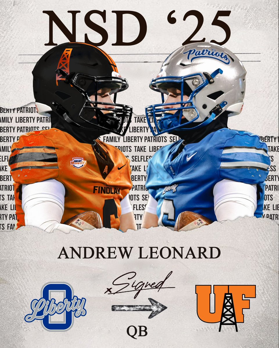 Liberty Football (@olibfootball) on Twitter photo π΅πΊπ« β β25
Congrats to our guys <a href="/CharlieDonehue/">Charlie Donehue</a> <a href="/landonjhunter/">Landon Hunter</a> & <a href="/AndrewLen_2/">Andrew Leonard</a> π΅πΊπ« β β25
Congrats to our guys <a href="/CharlieDonehue/">Charlie Donehue</a> <a href="/landonjhunter/">Landon Hunter</a> & <a href="/AndrewLen_2/">Andrew Leonard</a>