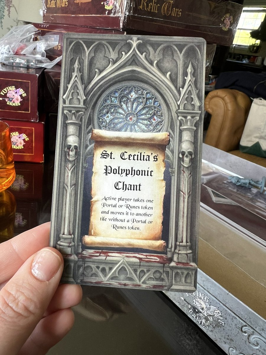 denvermwalker's tweet photo. I had a card made with my patron saint on it for the Relic Wars expansion, All Souls.
#stcecilia #darkfantasy #relicwars https://t.co/auIzn1nxMj