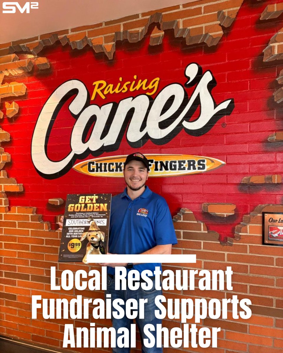 "Raising Cane’s in Hattiesburg is raising funds for Southern Pines Animal Shelter through sales of a limited-edition Golden Birthday Plush Puppy, available through April 29."

Click the link in our bio to read more!
#smttt #studentprintz