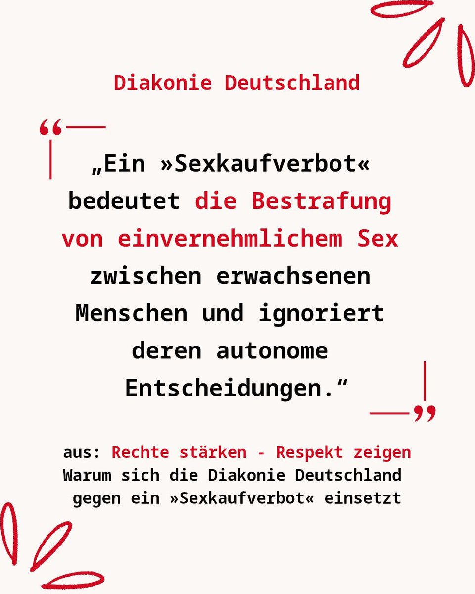 BesD_eV's tweet image. Ein „Sexkaufverbot“ kriminalisiert nicht Gewalt – sondern einvernehmlichen Sex.

Es ignoriert Autonomie und trifft die am härtesten, die ohnehin schon diskriminiert werden.

Danke, Diakonie Deutschland, für die klare Haltung!

#SexarbeitIstArbeit #Selbstbestimmung