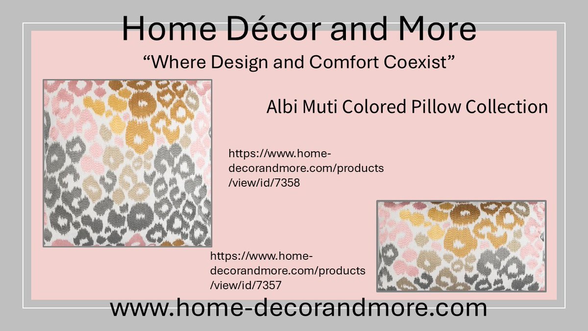 homedecorndmore's tweet image. 🌷From cozy neutrals to spring pastels 💗
Update your couch, bed, or nook with our latest spring pillow styles!
➡️ Tap to shop: home-decorandmore.com
home-decorandmore.com/products/view/…

#SpringDecorating #HomeVibes