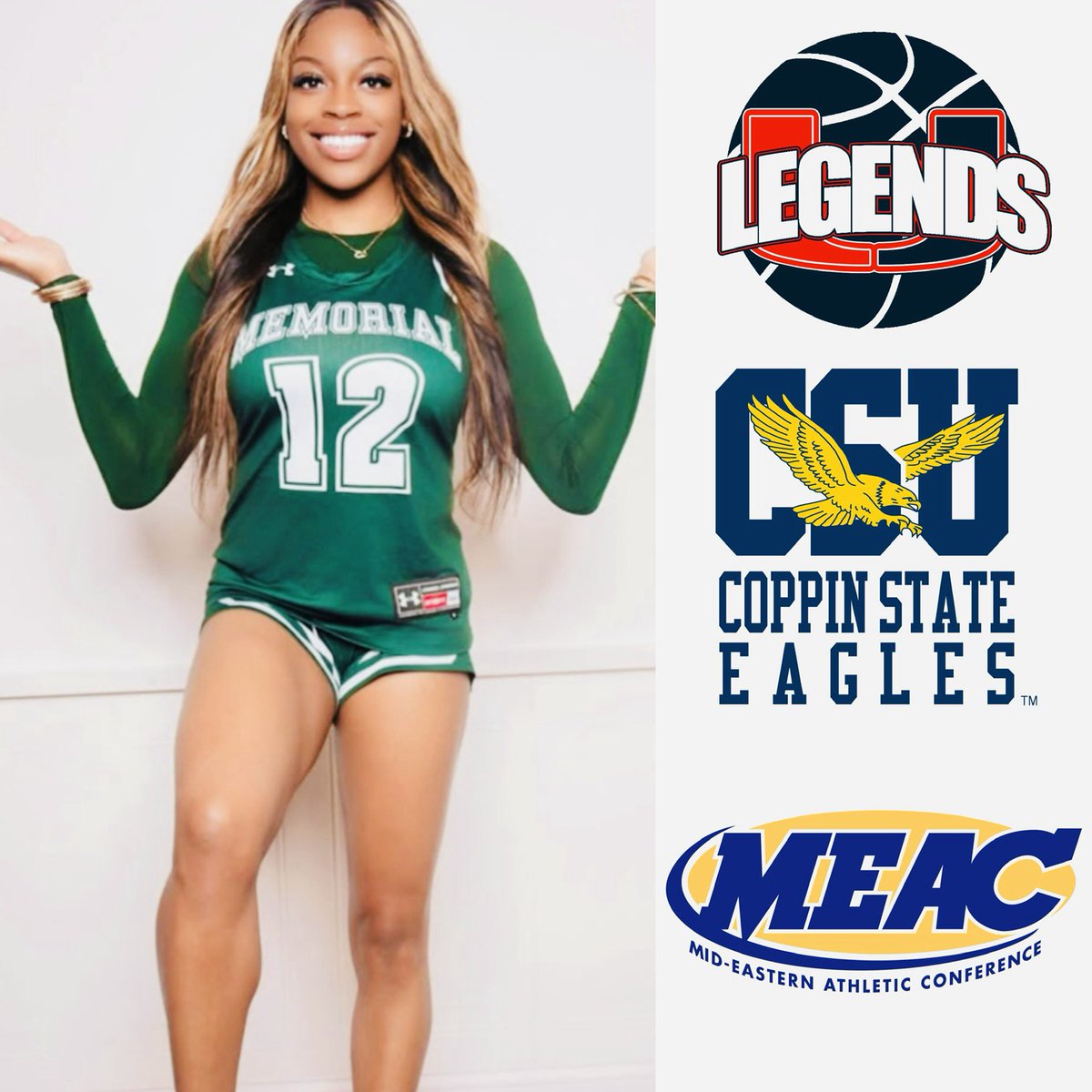 2025 6’1 F / C Princess Nwachukwu has received a scholarship offer from 
Coppin State University. #NOW 

🔴🔵⚪️