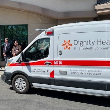 California Special Districts Association (@csdadistricts) on Twitter photo Corning Healthcare District and the Paskenta Band of Nomlaki Indians recently dedicated two new ambulances to the local community hospital, <a href="/DignityHealth/">Dignity Health</a> St. Elizabeth. These ambulances will expand access to critical emergency medical services in southern #TehamaCounty! Corning Healthcare District and the Paskenta Band of Nomlaki Indians recently dedicated two new ambulances to the local community hospital, <a href="/DignityHealth/">Dignity Health</a> St. Elizabeth. These ambulances will expand access to critical emergency medical services in southern #TehamaCounty!