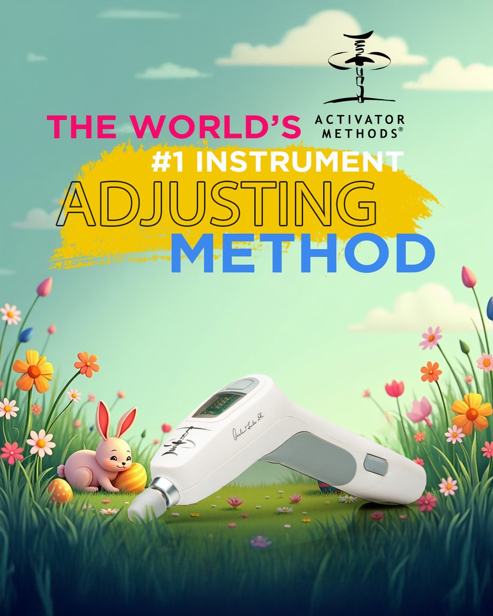 activatormethod's tweet photo. Backed by 58 years of research and data! Purchase the worlds #1 adjustment instrument now at https://t.co/ygO0Clq7sX 🐰 https://t.co/9QUfPQKlpU