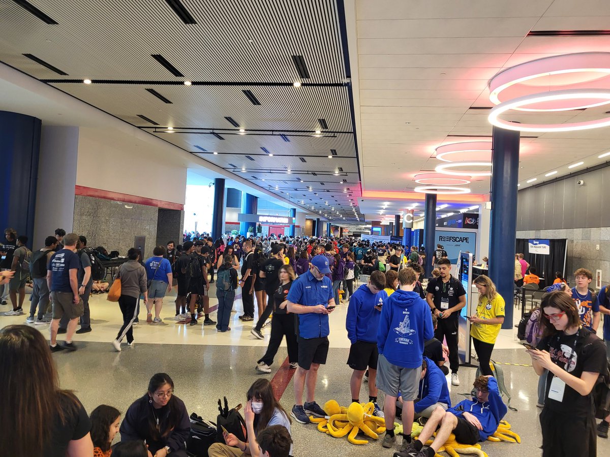 I'm at the FRC World Robotics Championship in Houston, Texas, where the "Authenticity Woods" high school robotics team will compete against the best in the world (including teams from places like Turkey, Israel, Brazil, India, Australia, etc.) So proud of these guys, and so far