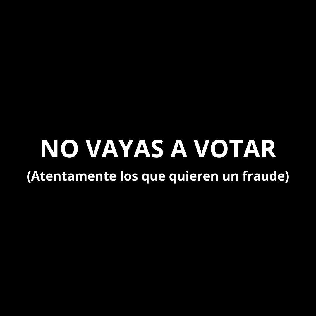 Hay quienes están promoviendo NO votar este 1º de junio, bajo el argumento de que ir a las urnas valida un supuesto fraude. Quienes promueven esa idea cometen un grave error. #ElVerdaderoFraudeEsNoVotar y te explico por qué: