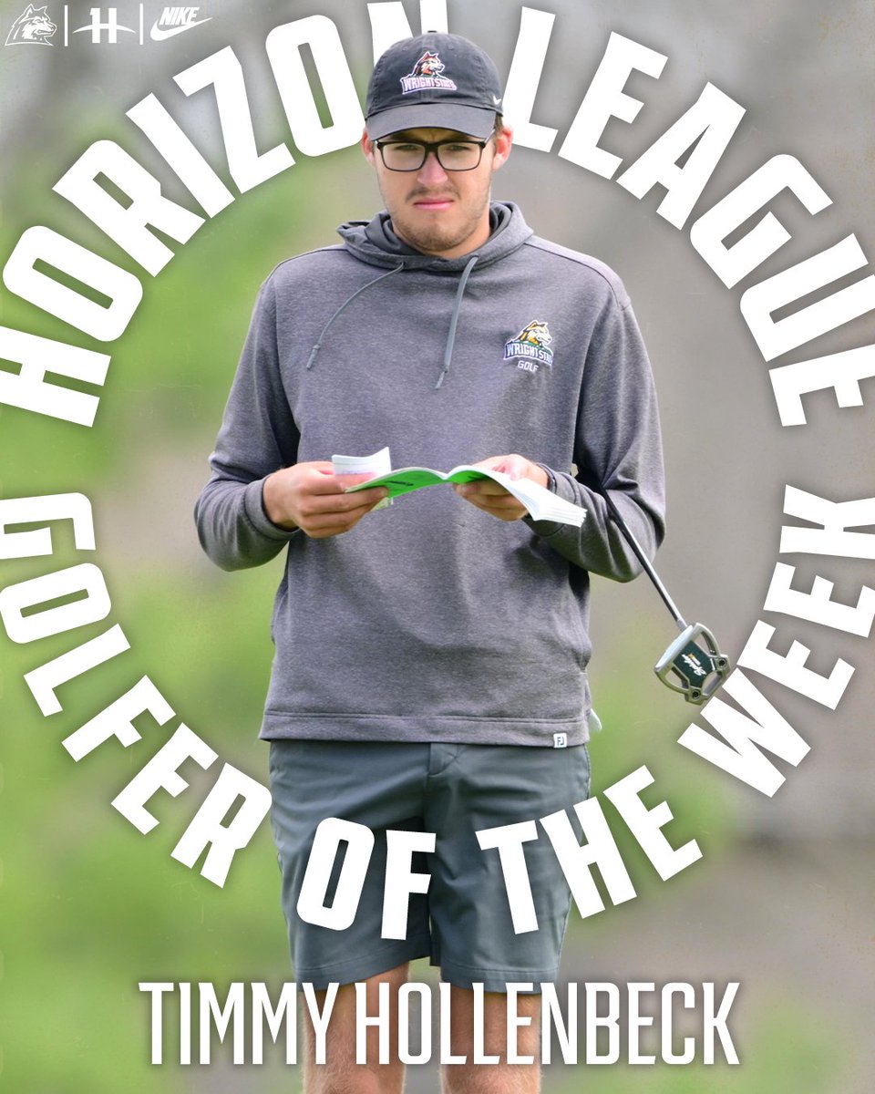 #HLGOLF Golfer of the Week!

Timmy Hollenbeck has been named the final HL Golfer of the Week after leading wire-to-wire on the way to his Wright State Invitational individual title as he helped lead us to the team title as well.
#RaiderUP | #FullRaid | #RaiderFamily