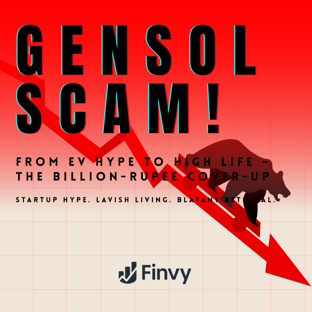 Durgesh_Chavda_'s tweet photo. GENSOL SCAM | The ₹977 Cr EV Dream That Turned into a Luxury Fraud

They promised an EV revolution. What followed was penthouses, spa bills &amp; personal transfers.

Let’s unpack the real story behind the billion-rupee blunder.

#Gensol #Scam #stockmarketcrash https://t.co/tsDBV8bPWm