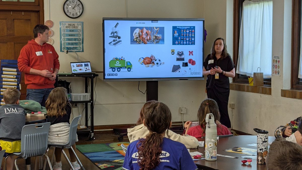 Thanks to Kara Daniel and Colton Kirkey of <a href="/officialSPS/">Springfield Public Schools</a> for reminding us how hard Purchasing and Distribution works for our entire district! #CareerWeek <a href="/PhelpsCenter/">Phelps Center</a>