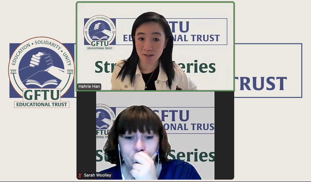 GFTU Educational Trust (@gftuet) on Twitter photo Our session with <a href="/hahriehan/">Hahrie Han 한 하 리</a> is live now.
Join us here: bit.ly/HahrieHanLive
#GFTUET #GFTU #ActivistDevelopment #Activists Our session with <a href="/hahriehan/">Hahrie Han 한 하 리</a> is live now.
Join us here: bit.ly/HahrieHanLive
#GFTUET #GFTU #ActivistDevelopment #Activists