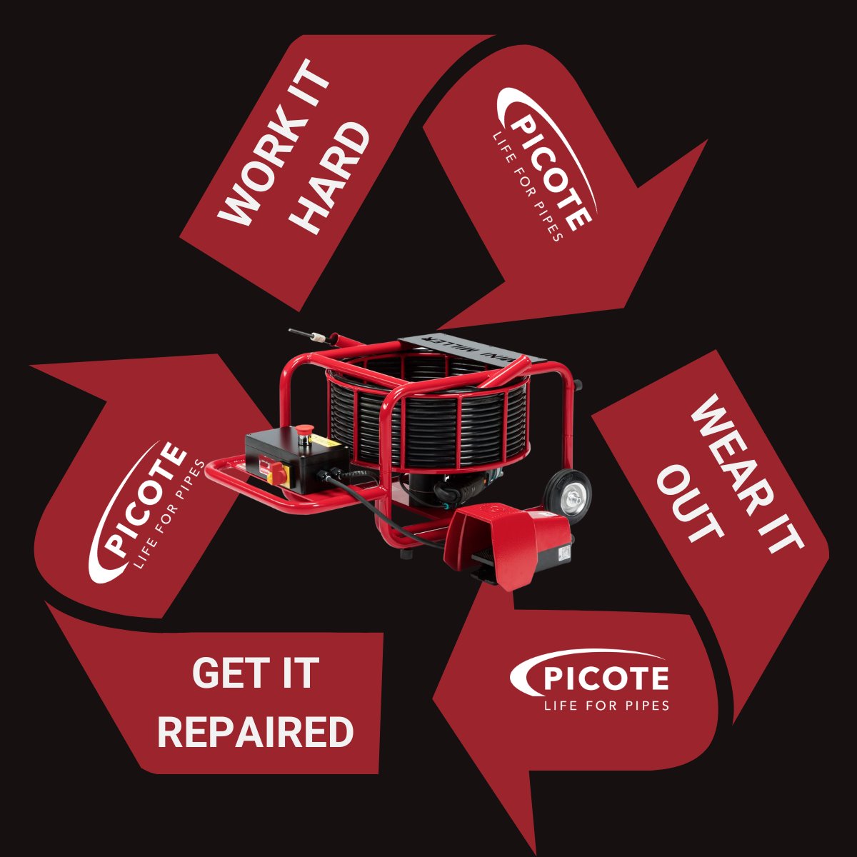 With the right care your Picote Mini Miller can unblock  &amp; descale pipes, remove roots, reinstate CIPP connections AND team up with Picote Brush Coating™ systems for YEARS to come. 

picotegroup.com

#trenchlesstechnology #minimiller #picotesolutuions