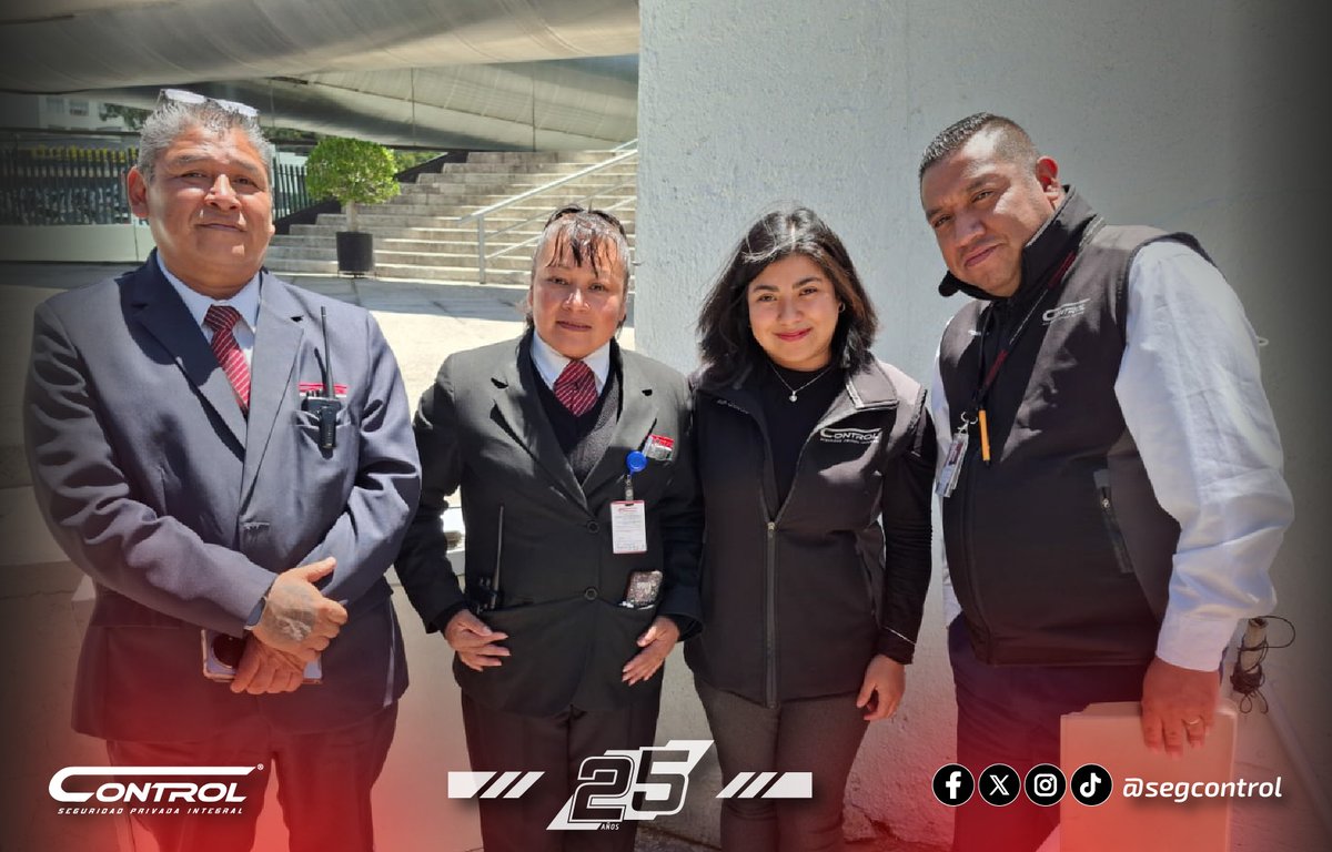 segcontrol's tweet image. 🚐👮‍♂️ ¡En Control Seguridad, estamos donde está nuestro equipo!

Con las #RutasControl, visitamos a nuestros guardias en sus puntos de servicio para escucharlos, apoyarlos y reconocer su gran labor. 💼✨

#GuardiasControl #25añosencontrol🎖 #VamosConTodo #ControlSeguridad
