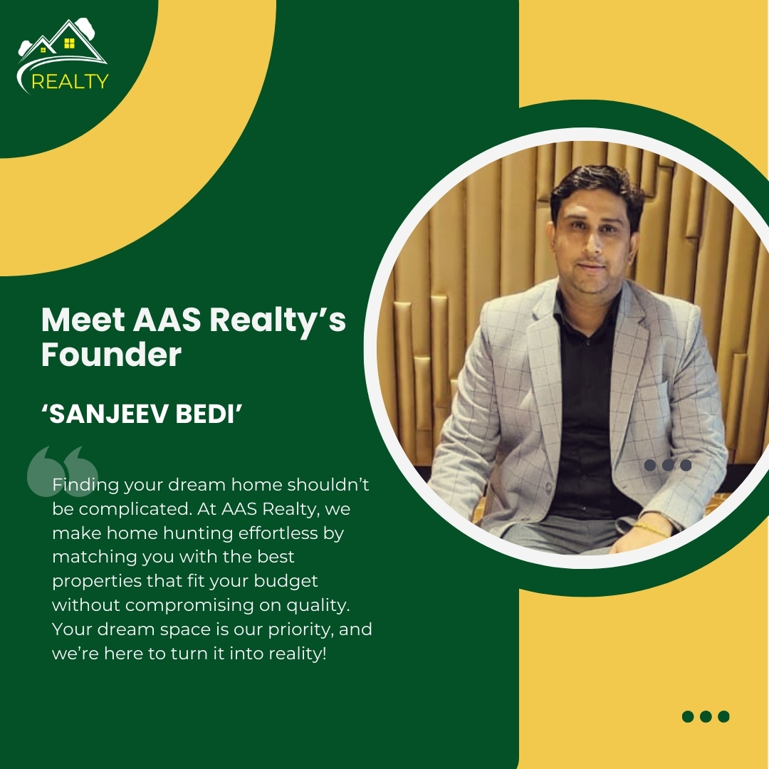 aasrealty's tweet photo. Meet the mind behind AAS Realty 🏡
Sanjeev Bedi is redefining real estate with a people-first approach and a commitment to quality.
💬 “Your dream space is our priority.”
#AASRealty #MeetTheFounder #RealEstateDoneRight https://t.co/LoYBMROTGq