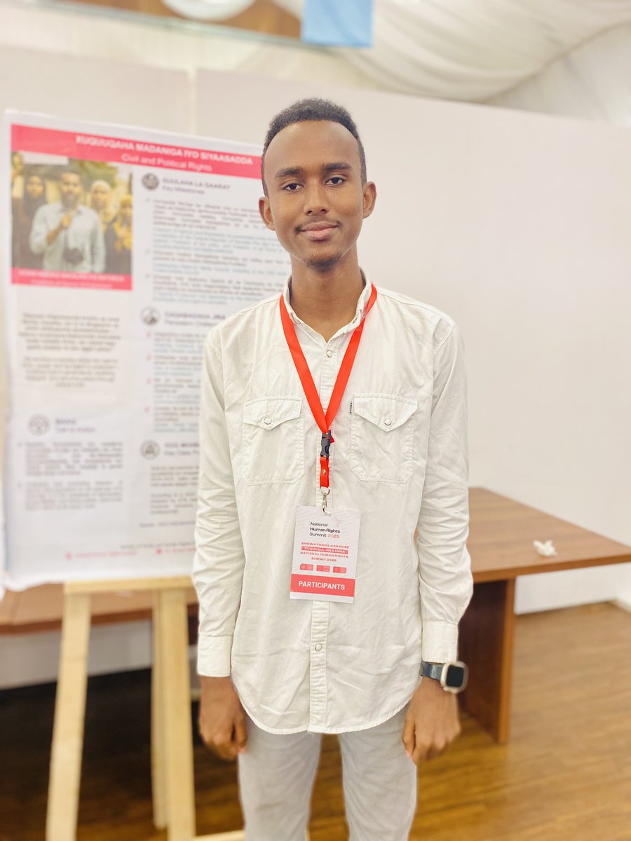 Honored to attend Somalia’s first‑ever National Human Rights Summit 2025 over the past three days, we explored ways to strengthen justice, advance equality, protect freedom of expression &amp; empower youth leaders. Proud to be part of this historic step for human rights in Somalia.