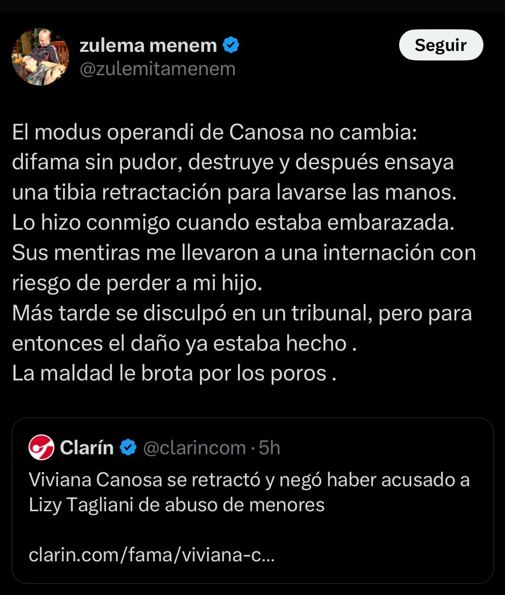 Zulemita sobre Canosa