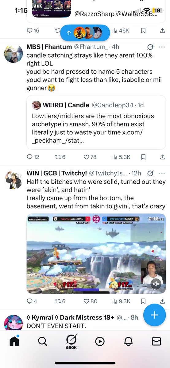 Bruh I swear to god smash Twitter beef just writes itself at some point