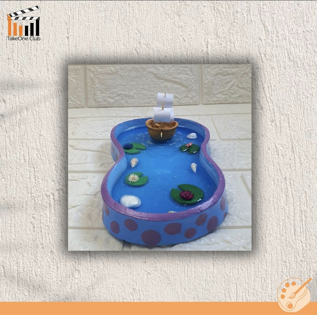 takeone_yu's tweet photo. When you’re trying to sail away from responsibilities… but your boat is made of a walnut shell! 🐚 

Made by: Bayan 
Made with: Ceramic &amp; resin

@AlYamamah_Uni

#takeoneclub #جامعة_اليمامة https://t.co/6QlIQdS6E5