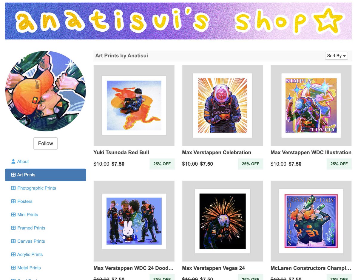 anatisui's tweet image. Hello!!
Finally finished adding more prints to my Inprnt. Here’s the link since I completely forgot to post it last time
inprnt.com/profile/anatis…