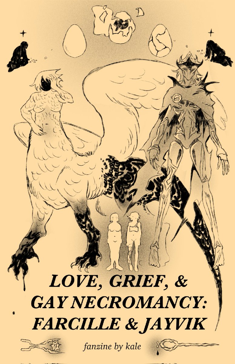 finished my zine :^D Love, Grief, and Gay Necromancy: #farcille and #jayvik 1/6 ✶⤵️