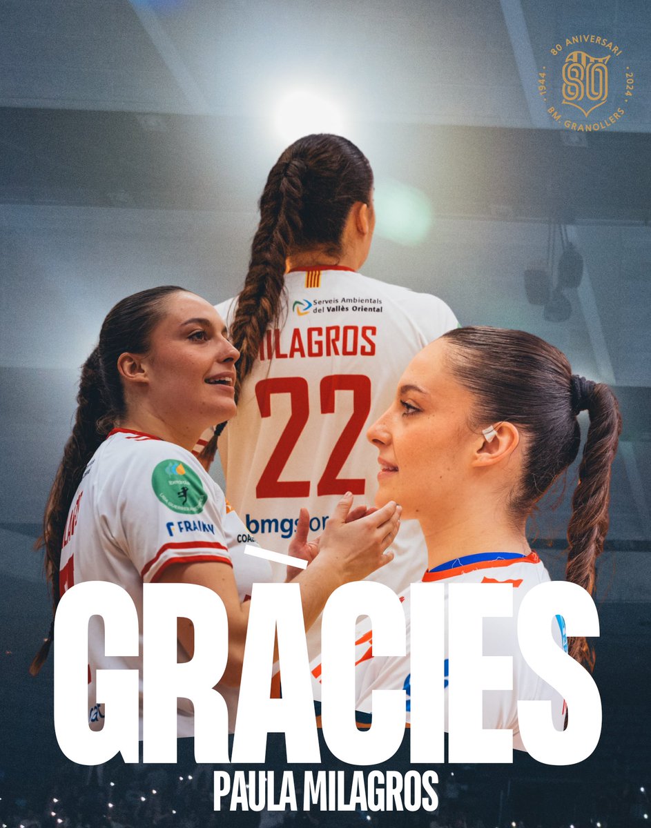 𝐆𝐑À𝐂𝐈𝐄𝐒 𝐏𝐀𝐔𝐋𝐀! 🚀🦾

Paula Milagros tancarà una etapa al KH-7 BM Granollers després de 4 temporades. 

📎Més informació: bmgranollers.cat/cat/premsa/not…

Molta sort i gràcies!!! 🦾🚀🧠

#BMGx80 #OrgullBMG🔵⚪️